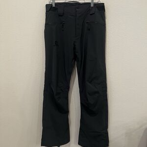 Salomon Men’s Brilliant Pants Gray Sz Tall M Ski Snow Winter Sports Runs  Small!